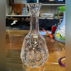Vintage ATLANTIS Fine Crystal Cut Decanter NO STOPPER Hand Cut Cascais.